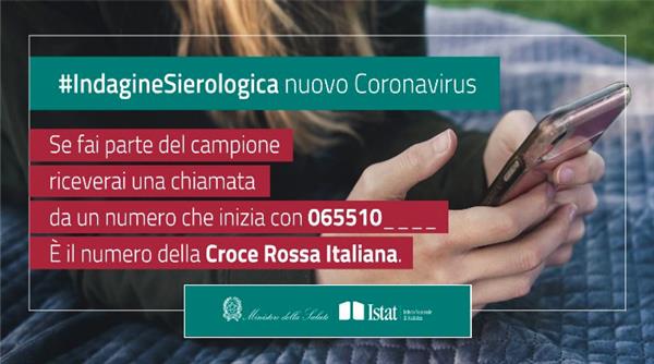Indagine sieroprevalenza COVID-19: la Croce Rossa Italiana ha già effettuato più di 15.000 chiamate